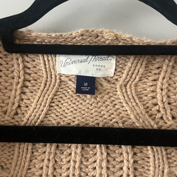 Universal Thread Tan Cable Knit Cardigan - Picture 3 of 4